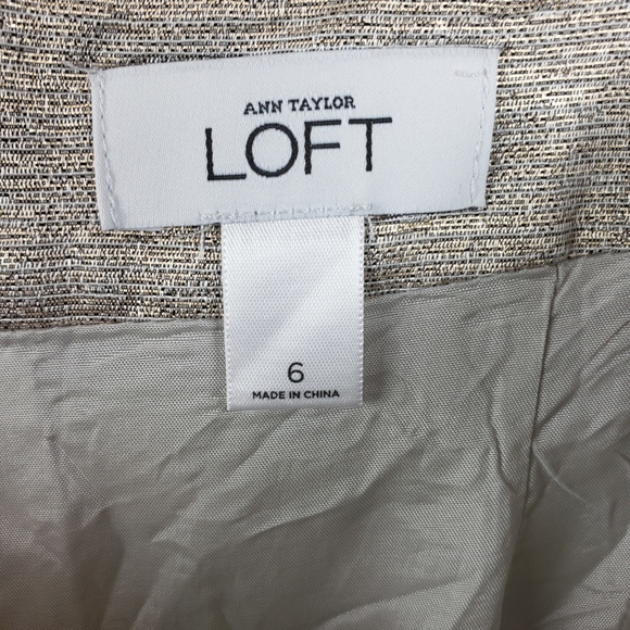 LOFT | Gold Metallic Pencil Skirt - Picture 4 of 5